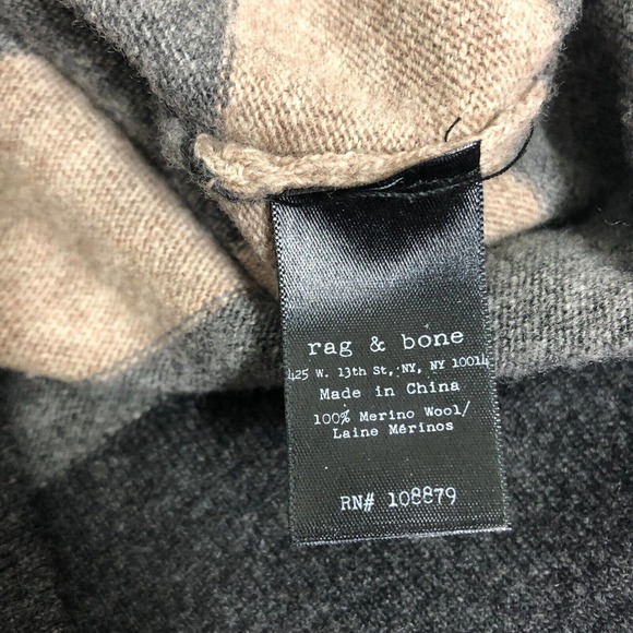 Rag & Bone Fulton Sweater Dress Soft Merino Wool Color Block Small - Picture 7 of 8